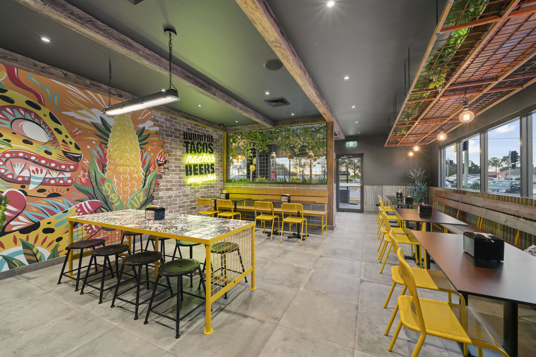 Guzman Y Gomez, GYG, Casula, fitout