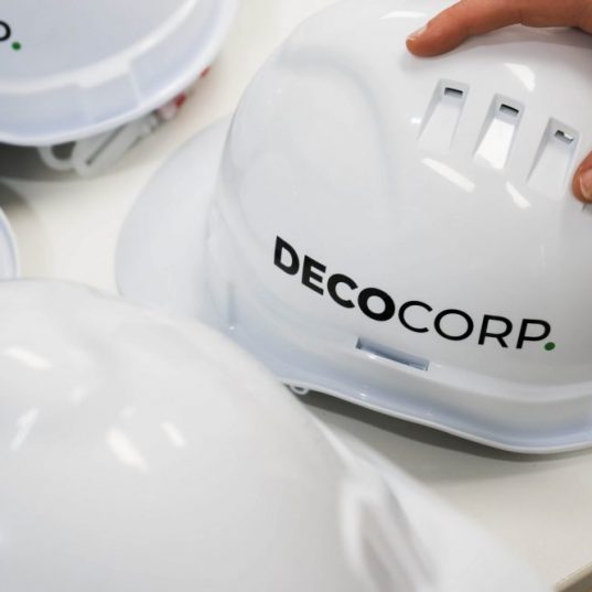 Hardhat, construction, Decocorp, safety